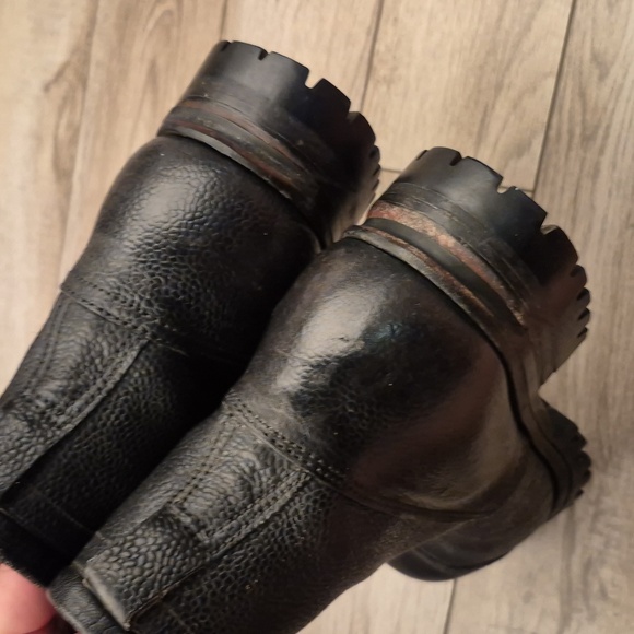 1950s British Military WW2 Era Leather Itshide Commando Sz 8 Mens Boots VTG RARE main image 12